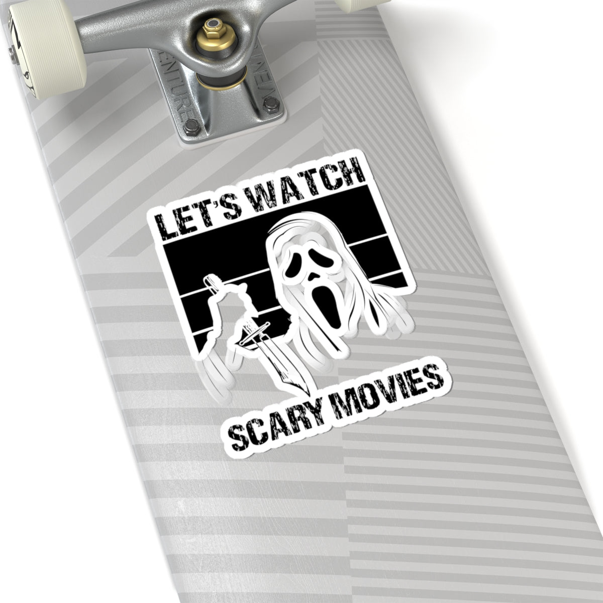Let's Watch Scary Movies Sticker — Horror Movie Scream Vinyl Kiss-Cut