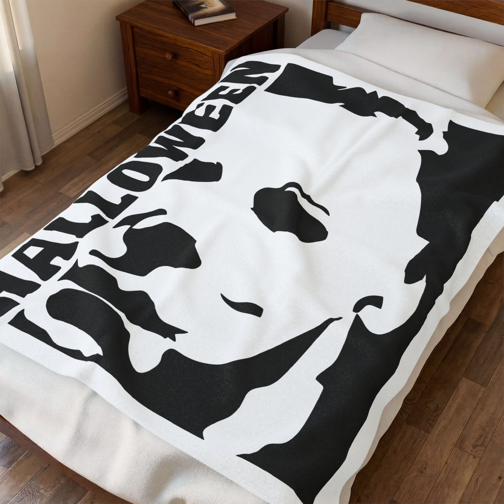 Halloween Michael Myers Velveteen Plush Blanket – Horror Movie Throw