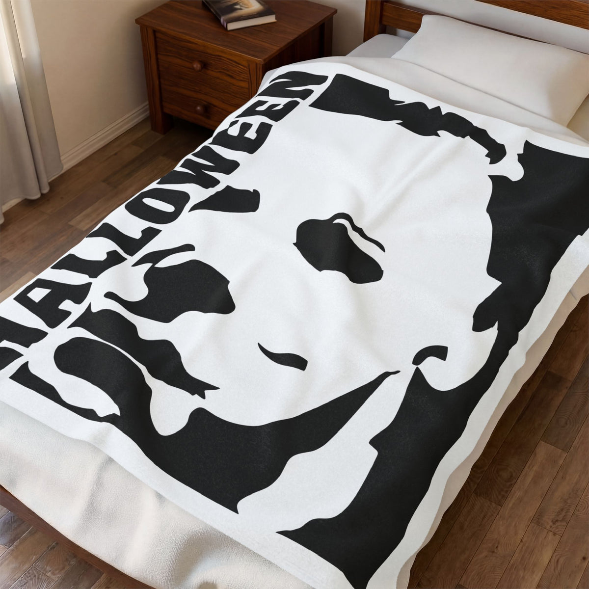 Halloween Michael Myers Velveteen Plush Blanket – Horror Movie Throw