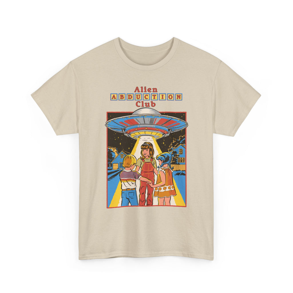 Alien Abduction Club Graphic Tee — Retro UFO Sci‑Fi T-Shirt