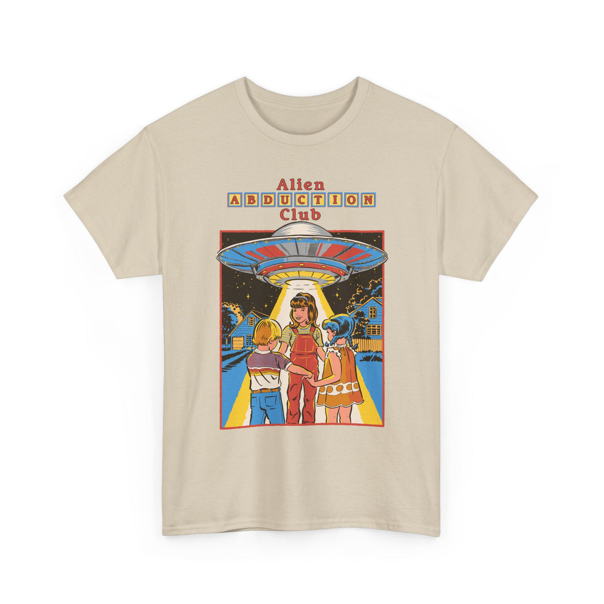 Alien Abduction Club Graphic Tee — Retro UFO Sci‑Fi T-Shirt