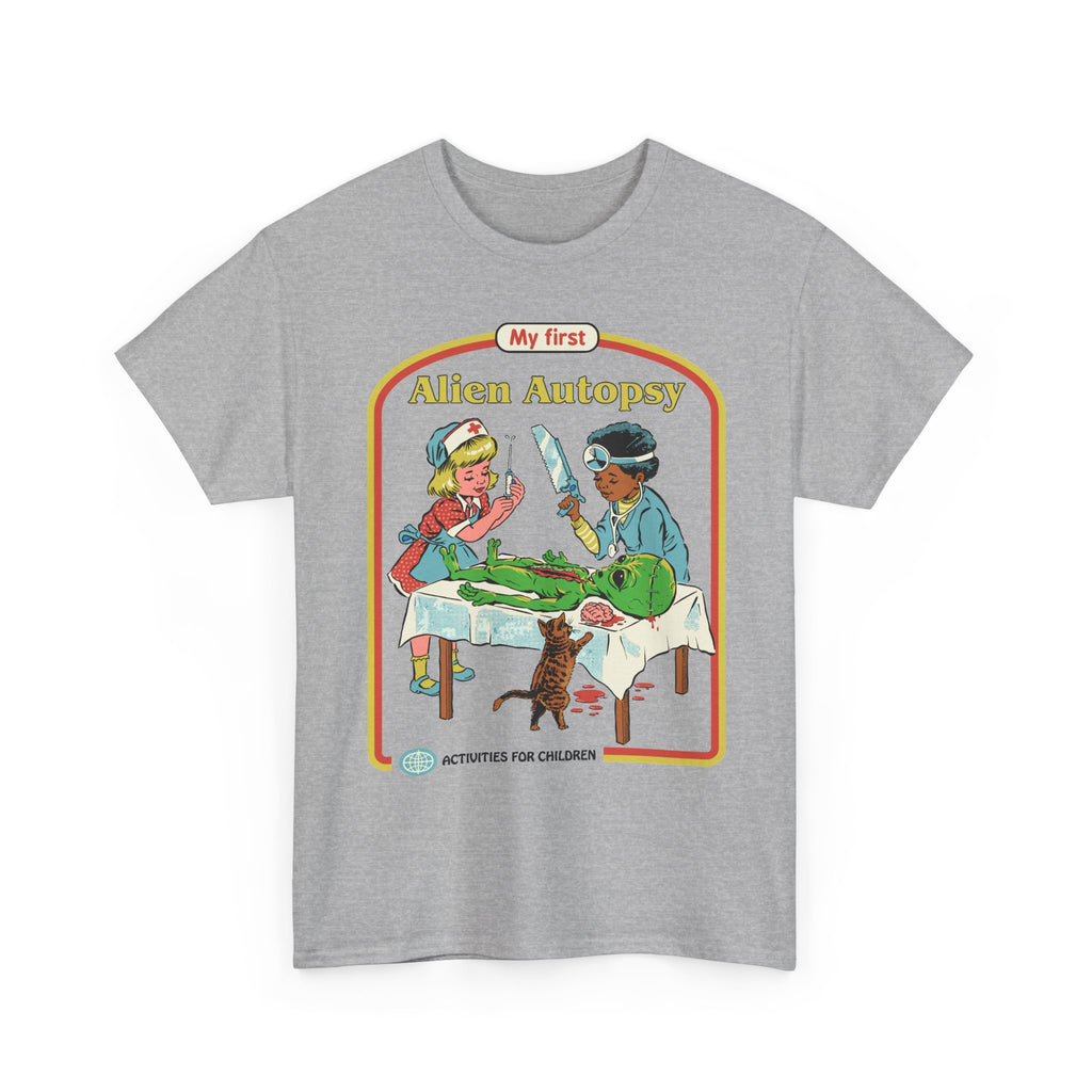 Kids' Novelty Tee — "My First Alien Autopsy" Retro Illustration