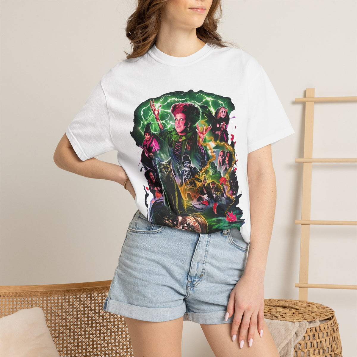 Horror Movie Collage T-Shirt — Vintage Villains & Monsters Graphic Tee