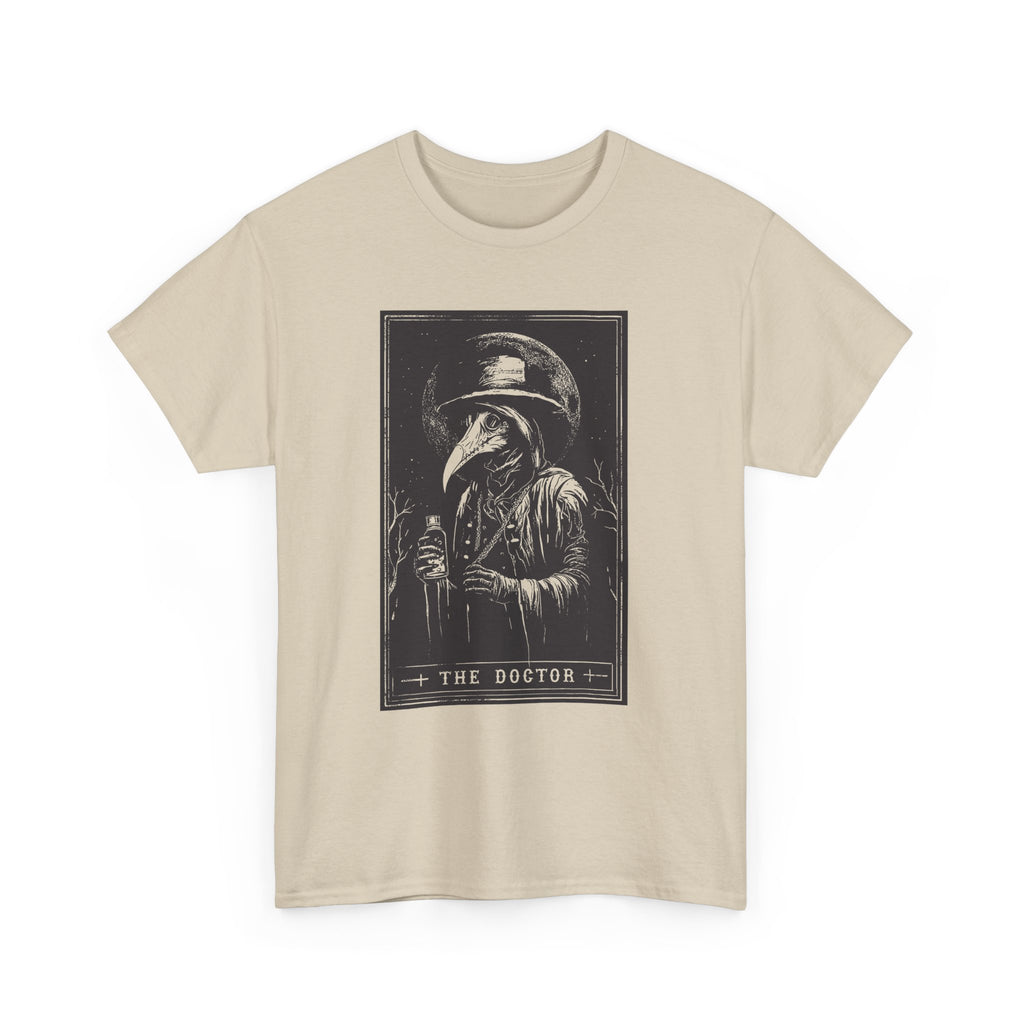 Graphic Tee — 'The Doctor' Plague Doctor Illustration T-Shirt