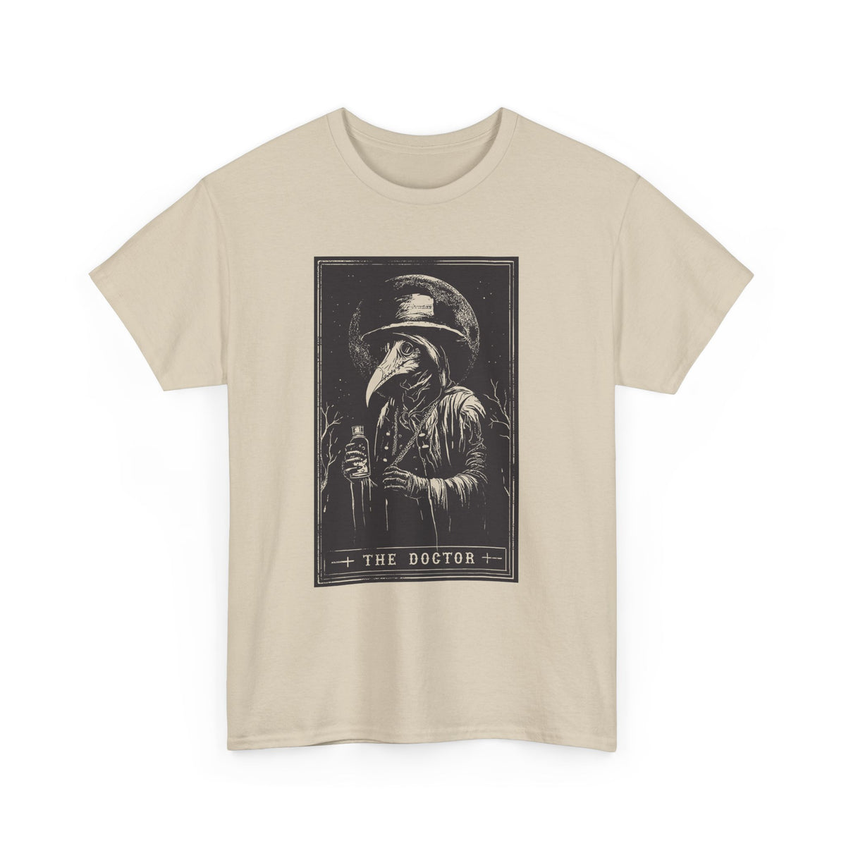 Graphic Tee — 'The Doctor' Plague Doctor Illustration T-Shirt