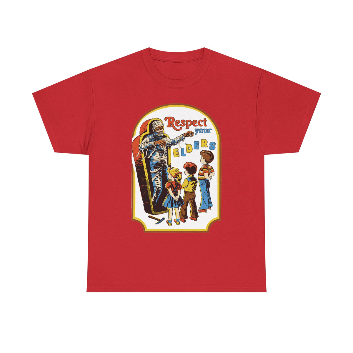 Respect Your Elders Vintage Retro Tee — Kids Learning & Respectful Message T-Shirt