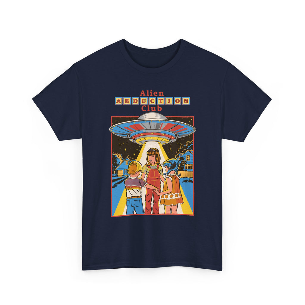 Alien Abduction Club Graphic Tee — Retro UFO Sci‑Fi T-Shirt
