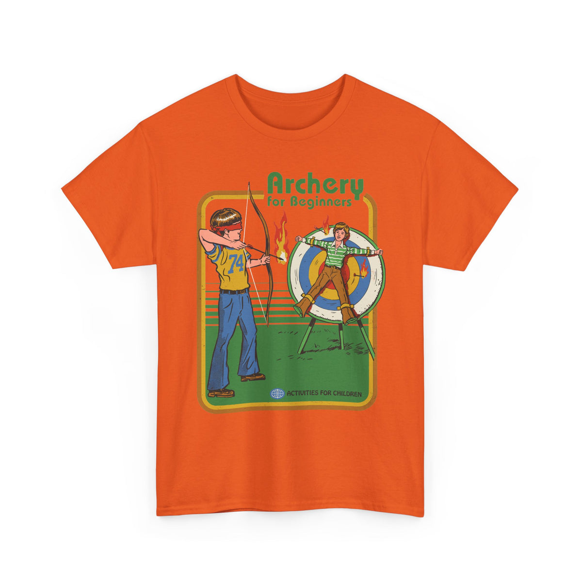 Archery for Beginners T-Shirt — Retro Archery Instruction Tee