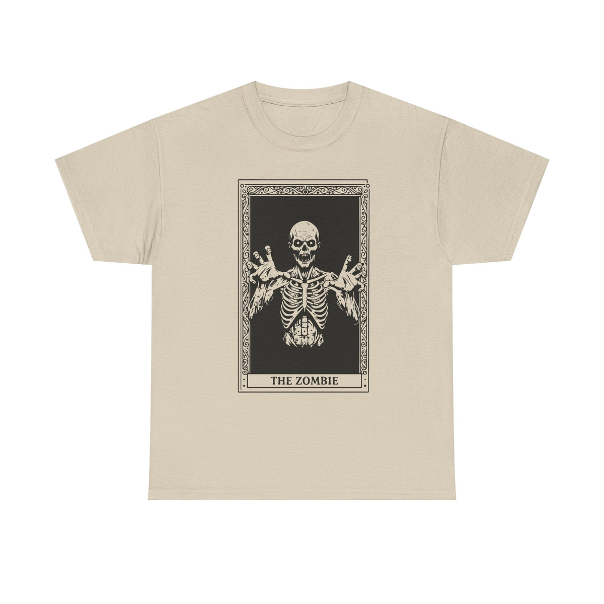 Zombie Tarot T‑Shirt — 'The Zombie' Skeletal Tarot Card Tee