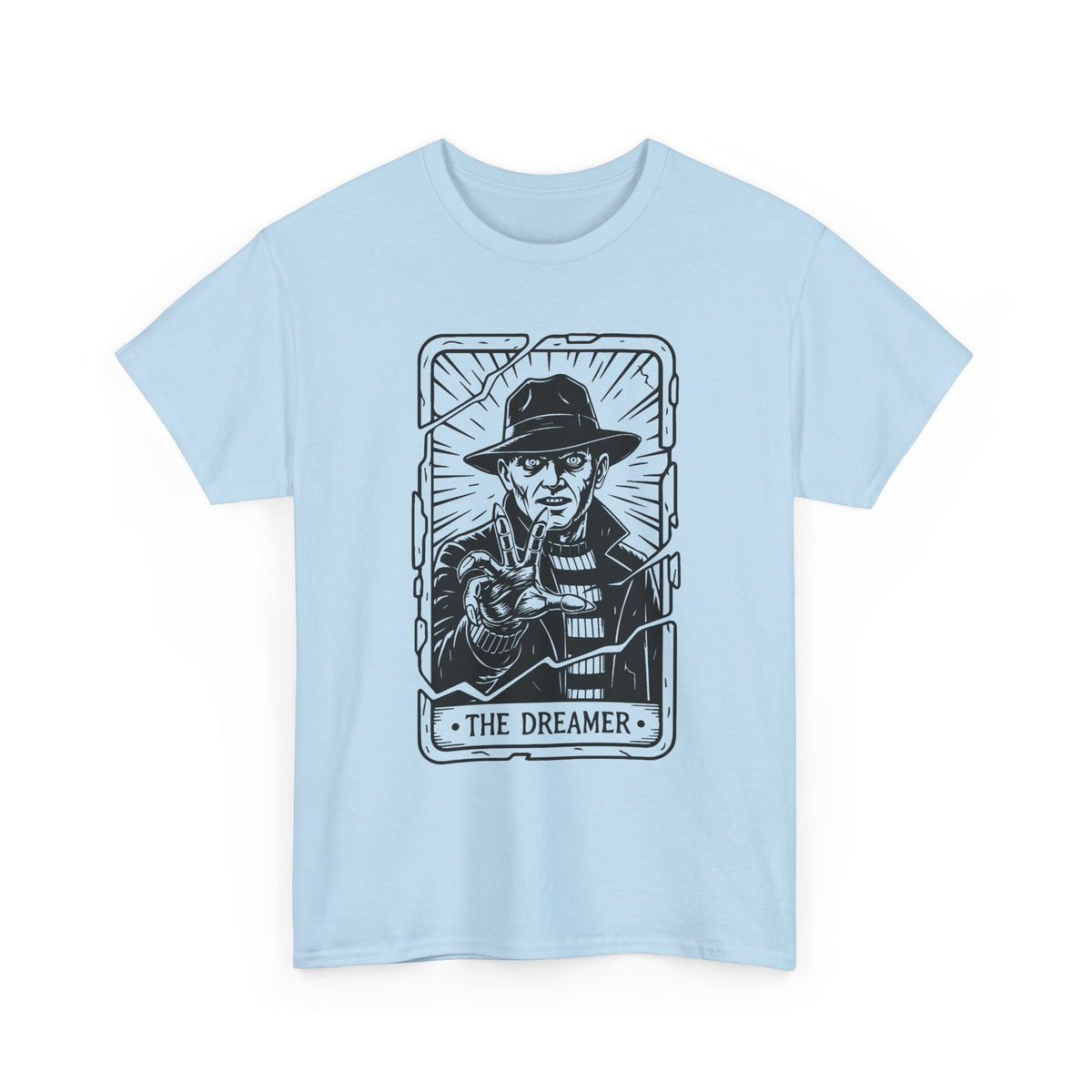 Dreamer Tarot Tee — Vintage Noir Illustration T-Shirt