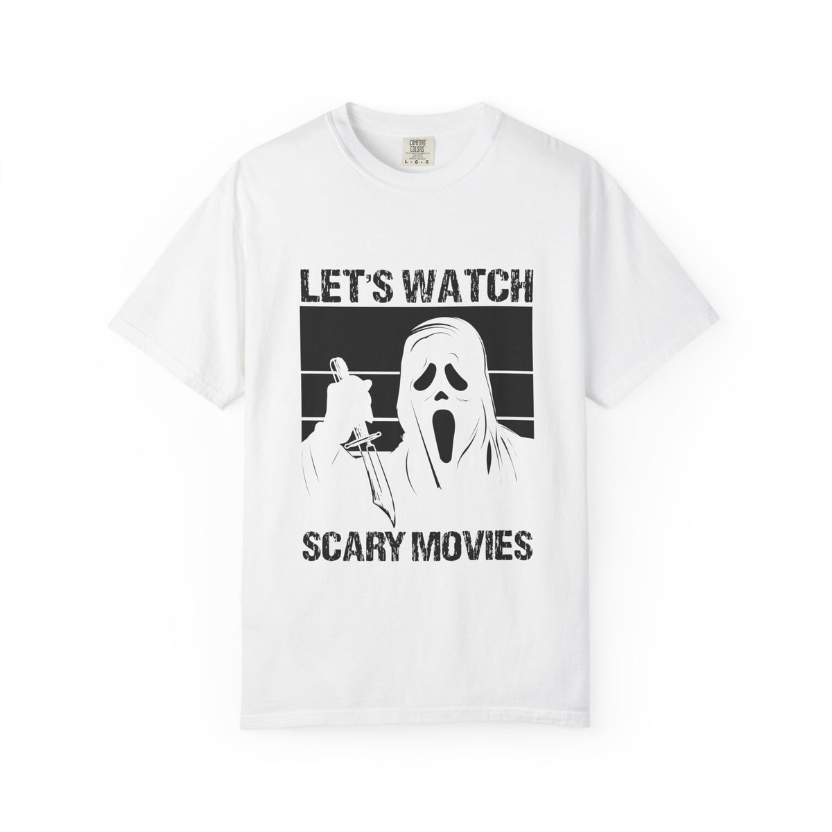 Scary Movies Tee — "Let’s Watch Scary Movies" Horror Graphic T-Shirt