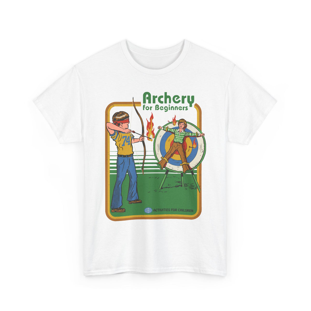 Archery for Beginners T-Shirt — Retro Archery Instruction Tee