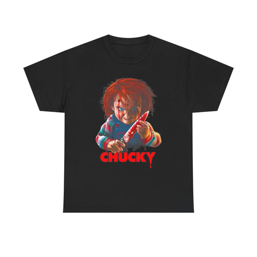 Chucky Graphic Tee — Retro Horror Doll Movie T-Shirt