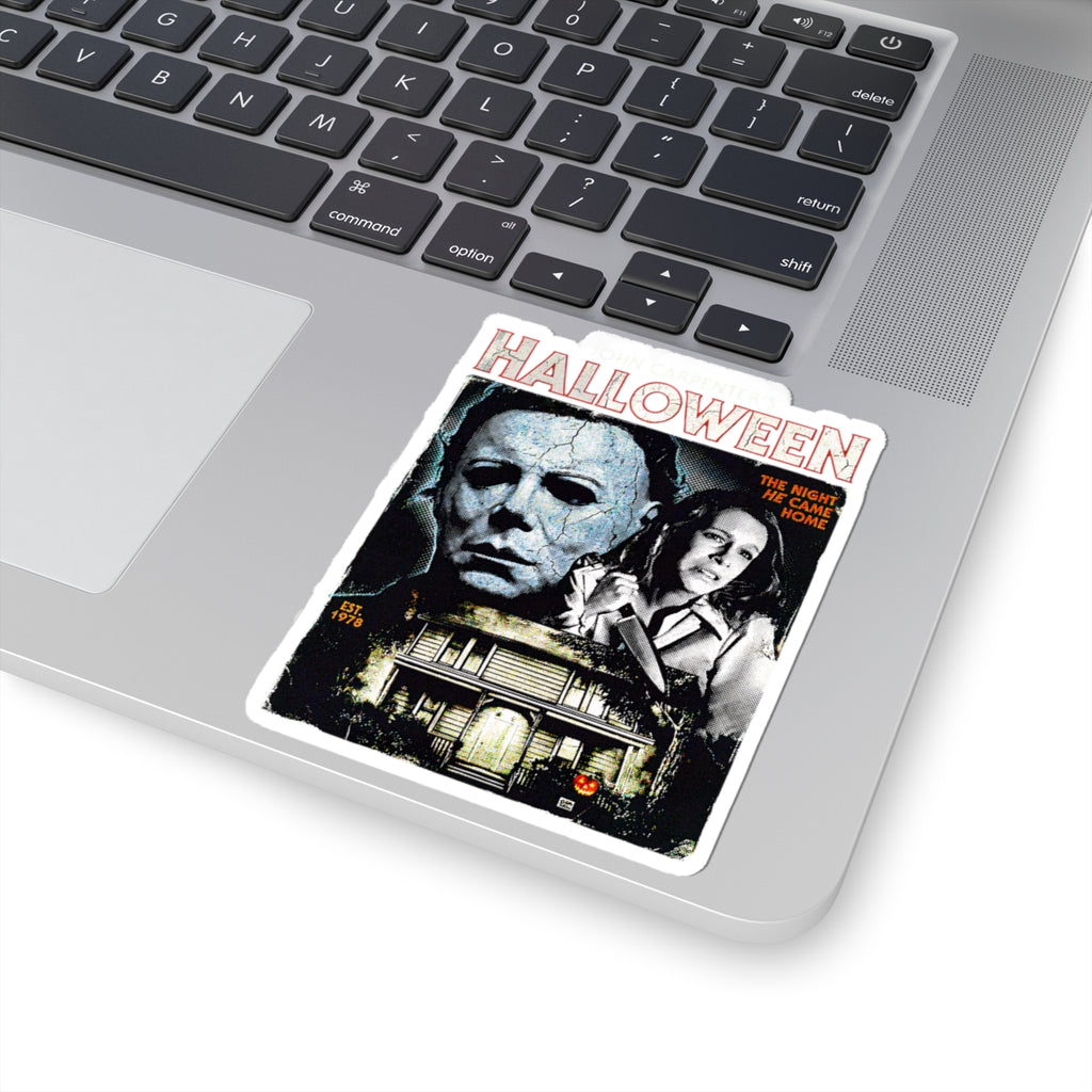 Halloween Movie Poster Kiss-Cut Sticker – Michael Myers "The Night He Came Home"