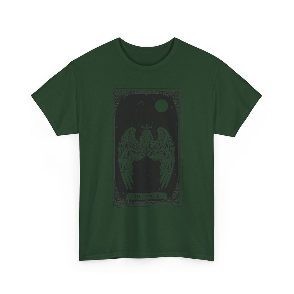 Tarot 'The Angel' Graphic Tee — Gothic Moonlight Angel Shirt