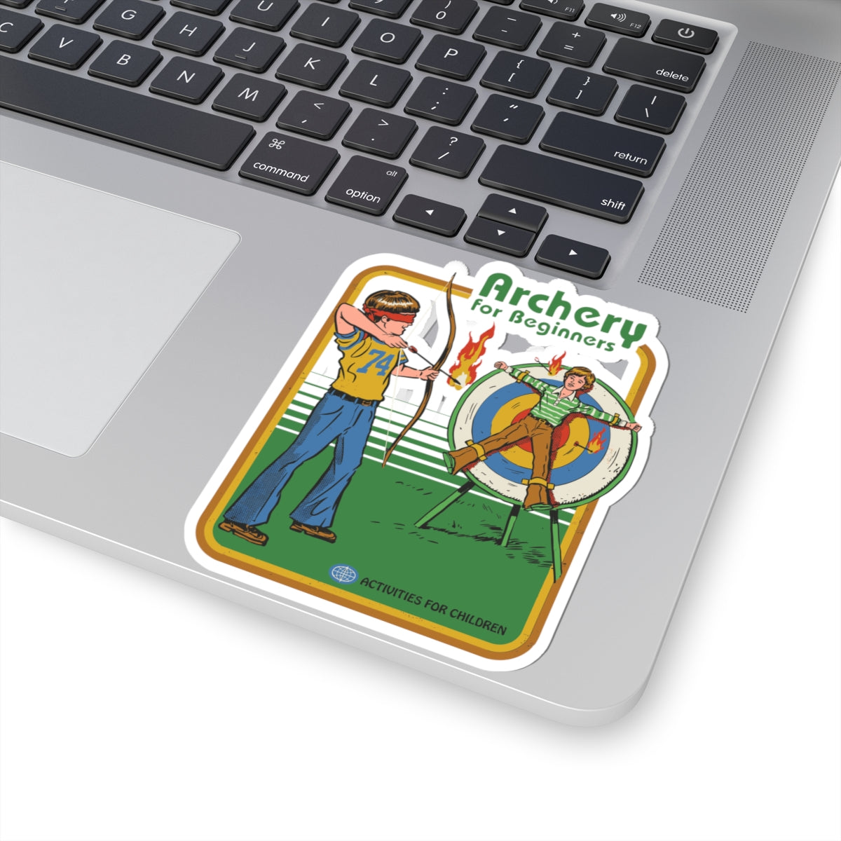 Archery for Beginners Sticker — Retro Kids Sports Kiss-Cut Sticker
