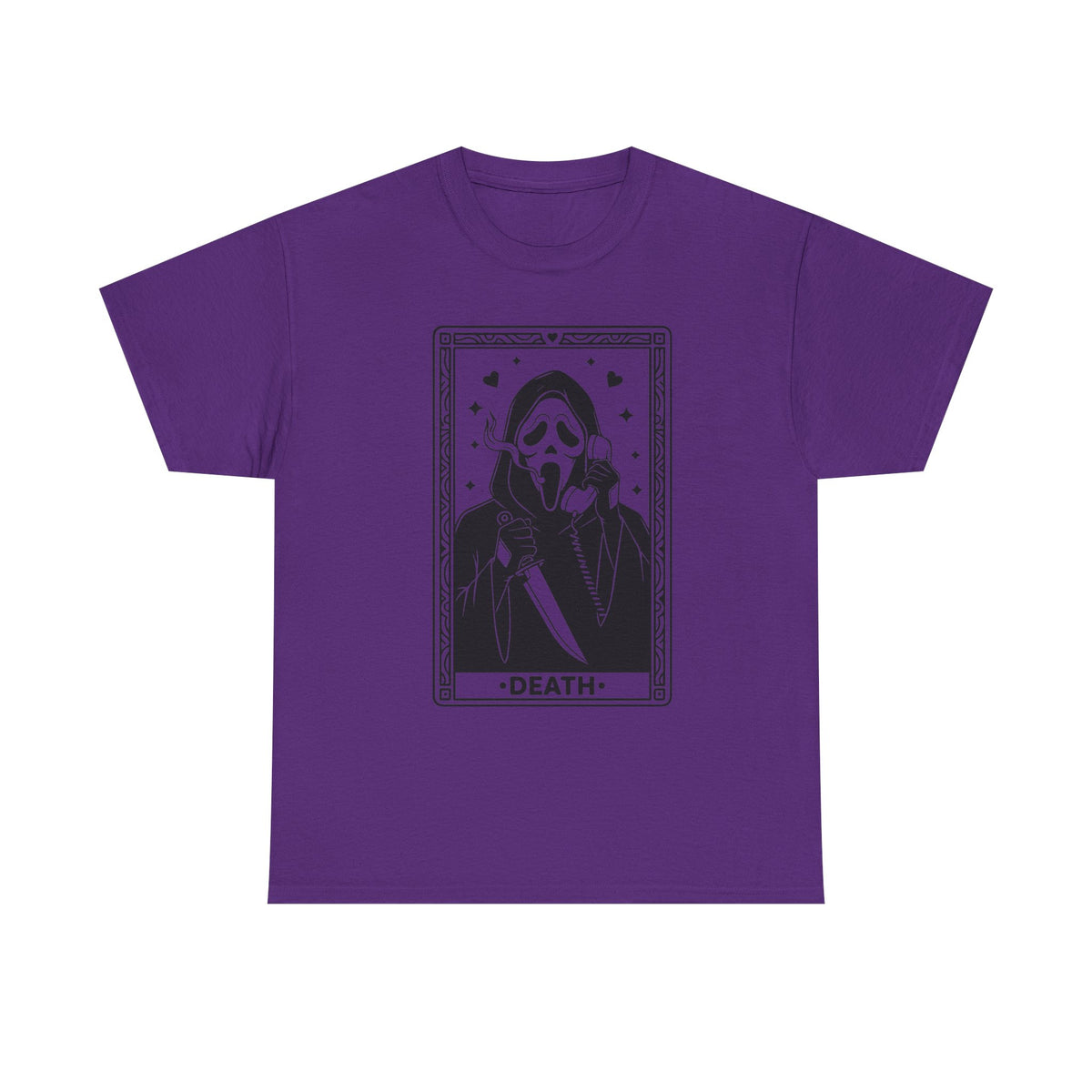Death Tarot Card Tee — Gothic Skull Reaper Graphic T-Shirt