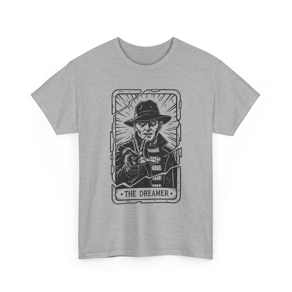 Dreamer Tarot Tee — Vintage Noir Illustration T-Shirt
