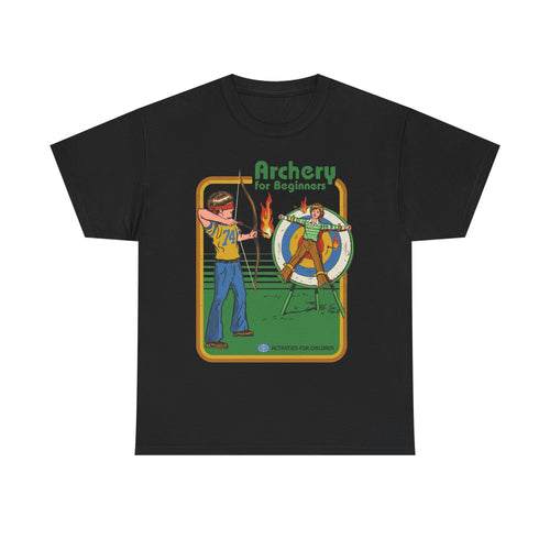 Archery for Beginners T-Shirt — Retro Archery Instruction Tee