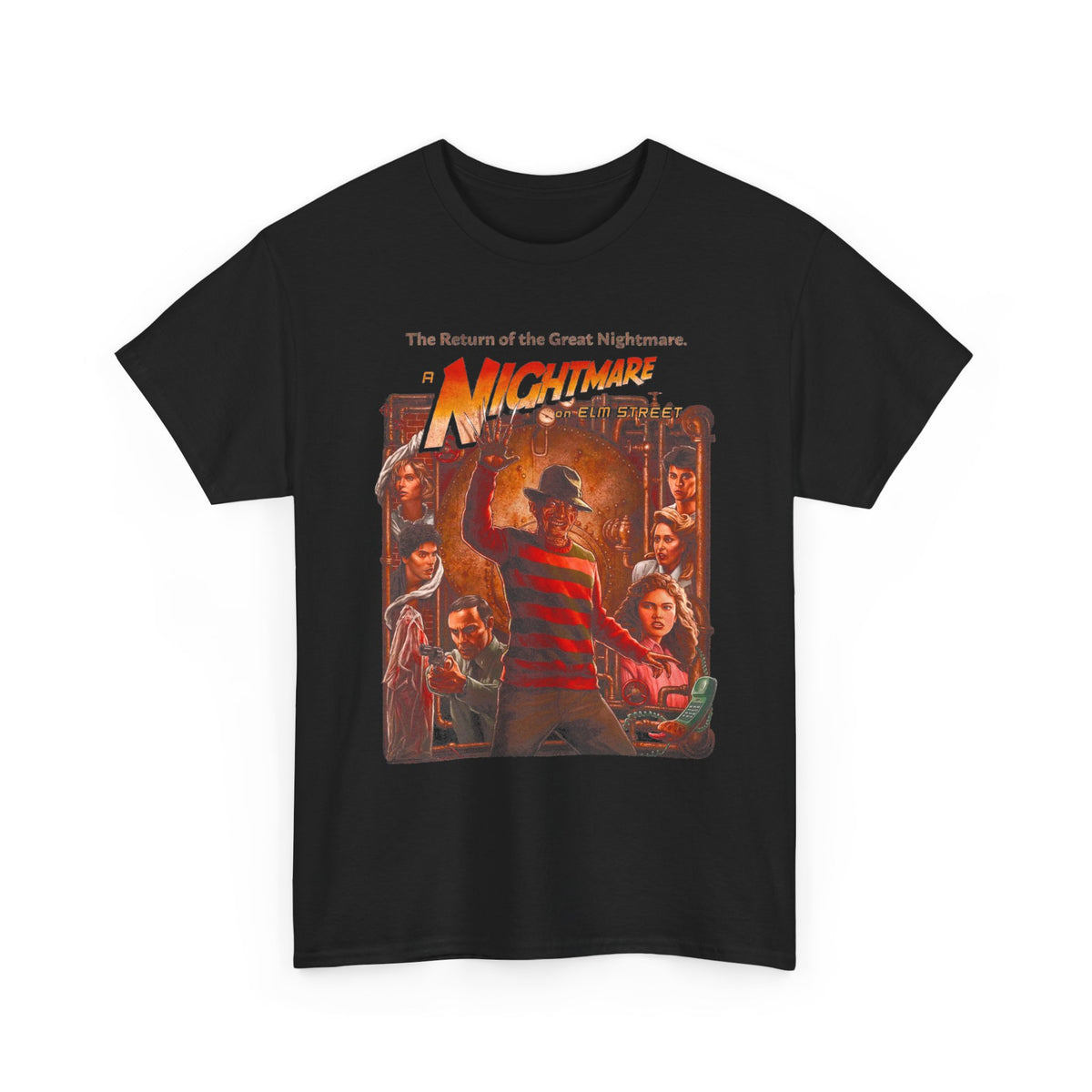 Nightmare Movie Poster T‑Shirt — Retro Horror Graphic Tee