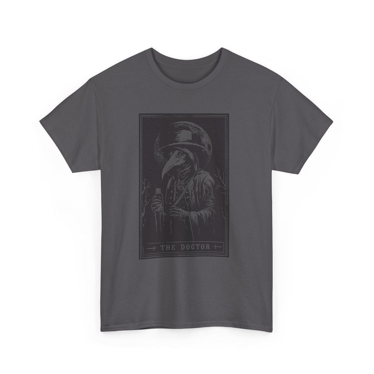 Graphic Tee — 'The Doctor' Plague Doctor Illustration T-Shirt
