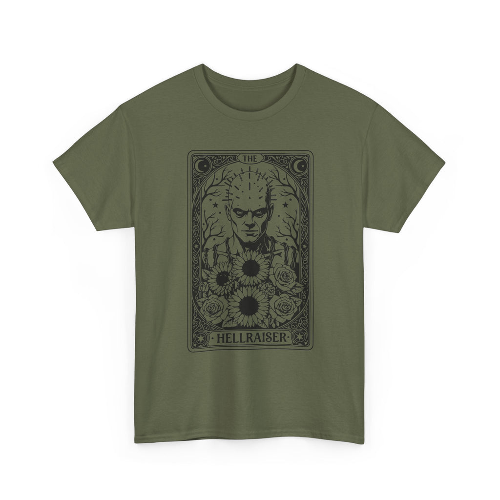 Hellraiser Tarot Card T-Shirt — Gothic Horror Pinhead Graphic Tee
