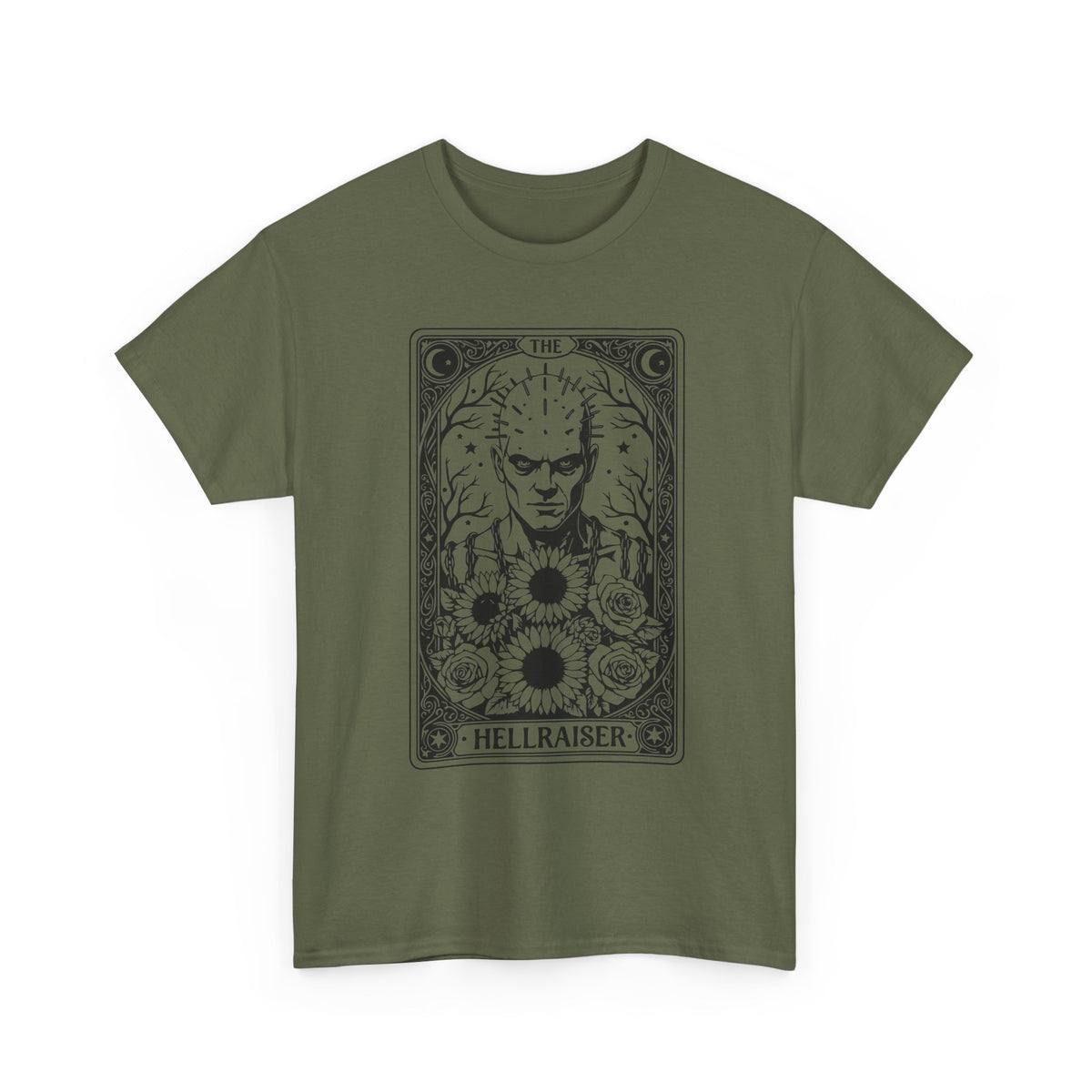 Hellraiser Tarot Card T-Shirt — Gothic Horror Pinhead Graphic Tee