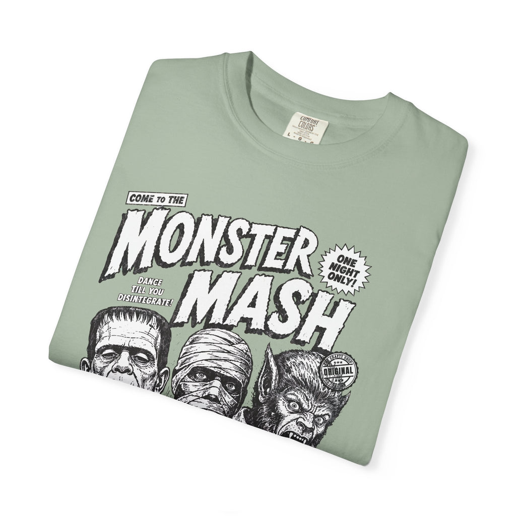 Monster Mash Vintage Horror T-Shirt — Retro Frankenstein Wolfman Mummy Concert Poster
