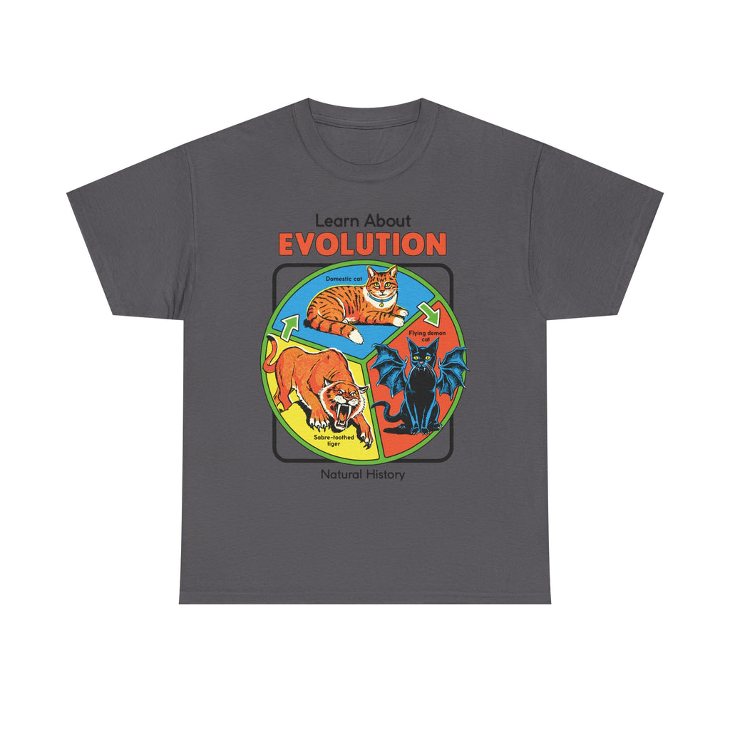 Evolution Natural History T‑Shirt — 'Learn About Evolution' Vintage Science Tee