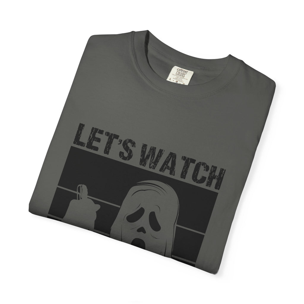 Scary Movies Tee — "Let’s Watch Scary Movies" Horror Graphic T-Shirt