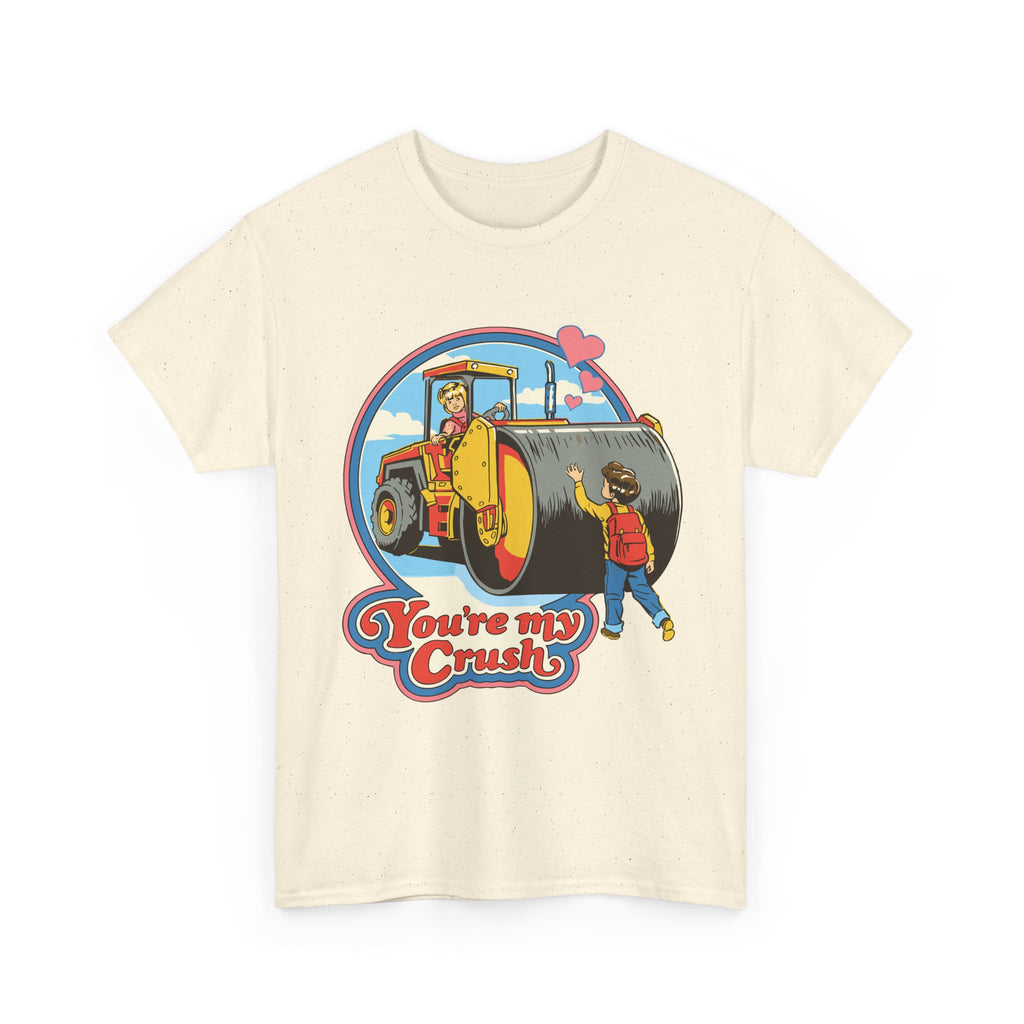 Vintage 'You're My Crush' Tee — Cute Construction Valentine T-Shirt