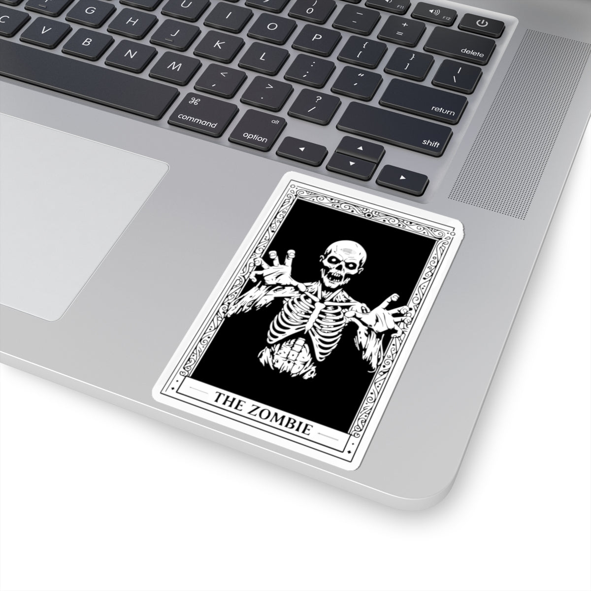 Zombie Tarot Sticker — The Zombie Kiss-Cut Horror Decal