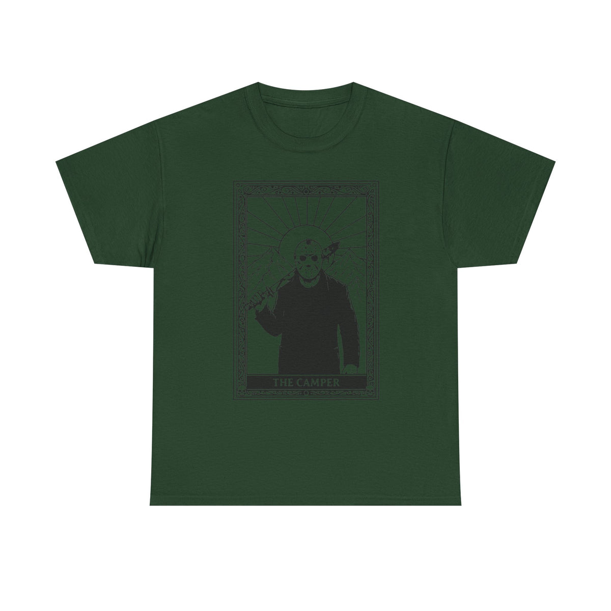 Skull Saint Graphic Tee — Mountain Tarot Illustration