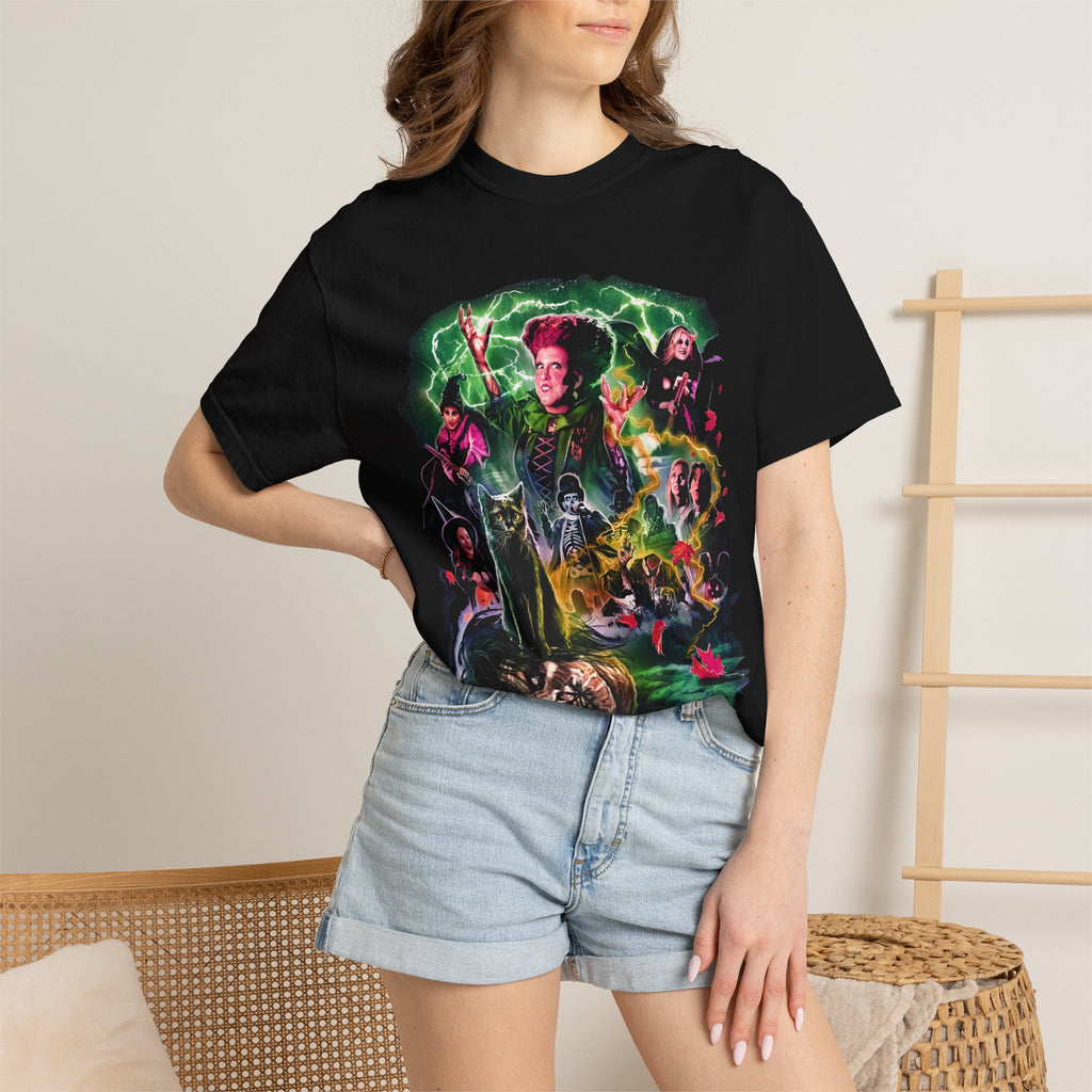 Horror Movie Collage T-Shirt — Vintage Villains & Monsters Graphic Tee